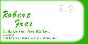 robert frei business card